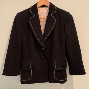 🏷️2004 Banana Republic Wool Lapel Blazer Suit Jacket Career 4 Vintage